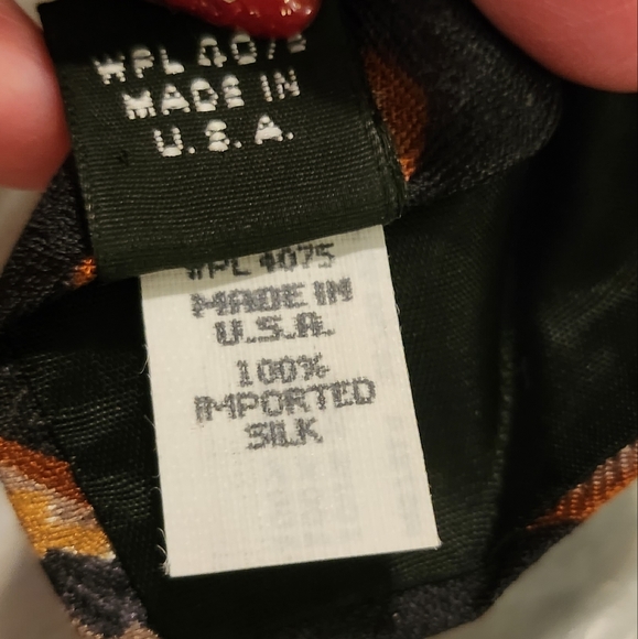 VINTAGE Specialty Collection Men's Silk Neck Tie Made in USA Black - Picture 5 of 6